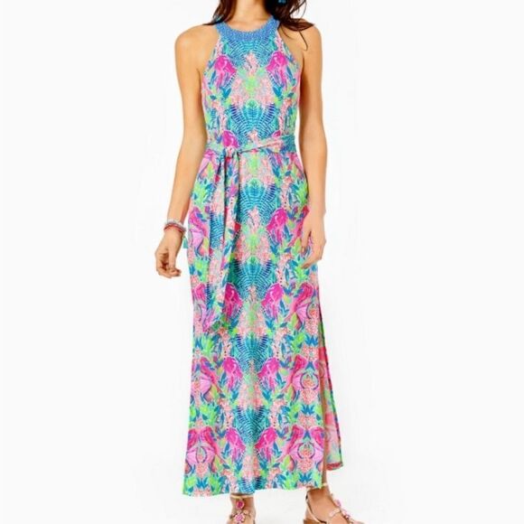 NEW Lilly Pulitzer Monterrey Multi Reflections Maxi Dress - XL - Picture 1 of 9
